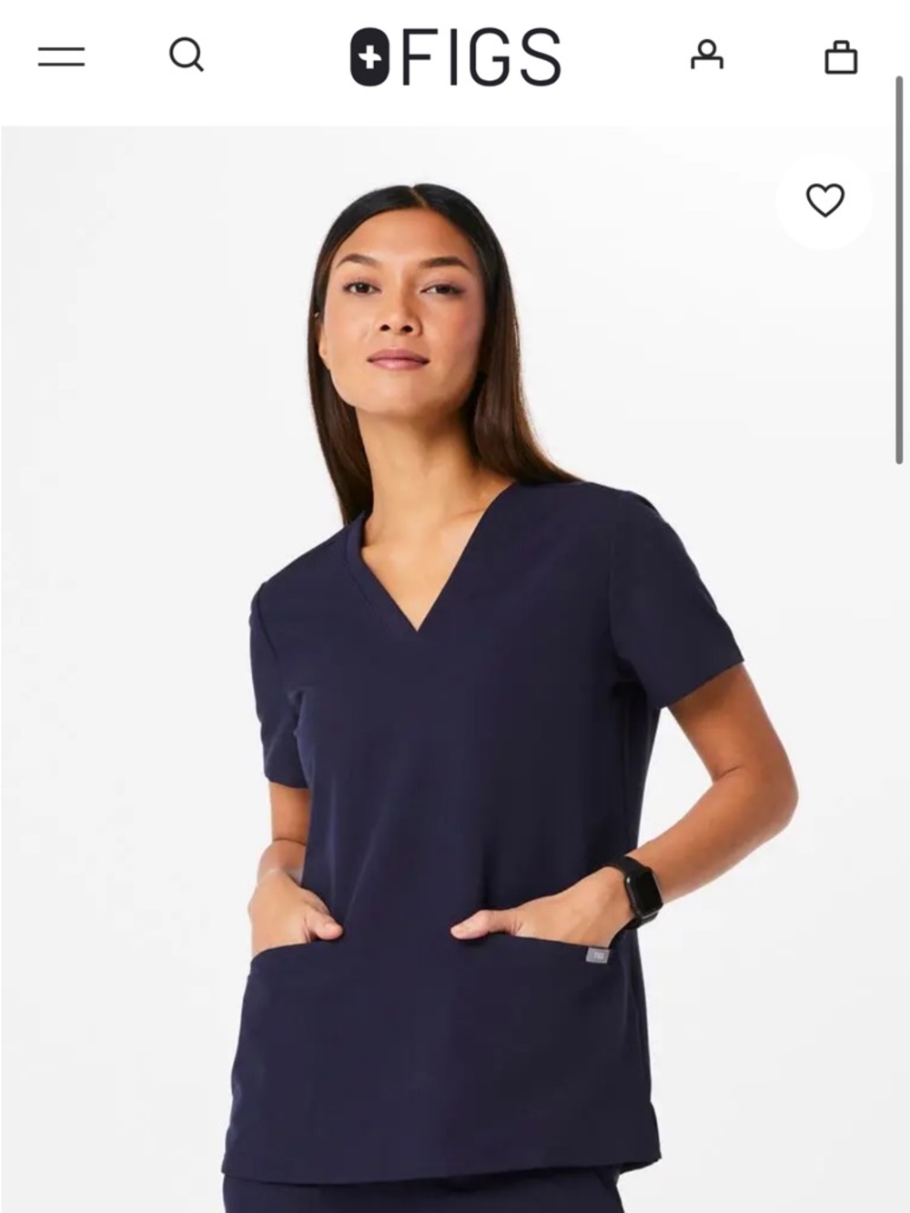 FIGS SET - Casma Three-Pocket Scrub Top & Zamora Jogger Scrub Pants